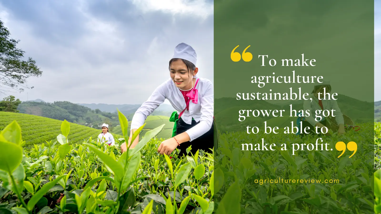 Inspirational farming quote highlighting the importance of agriculture