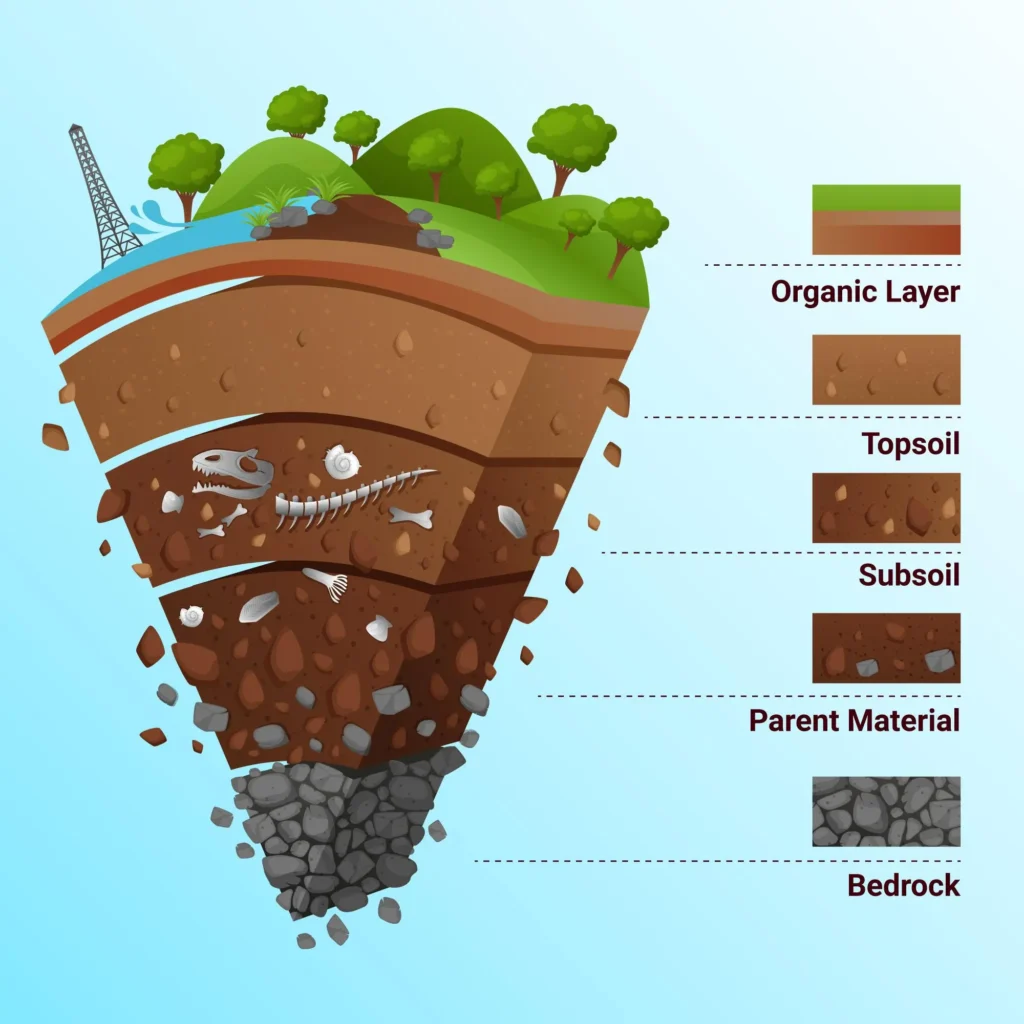 what does soil contains