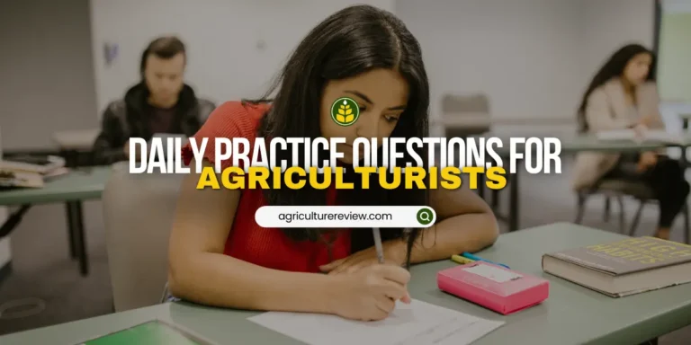 Master the Agriculturist Licensure Exam, 50 Practice Questions Daily!
