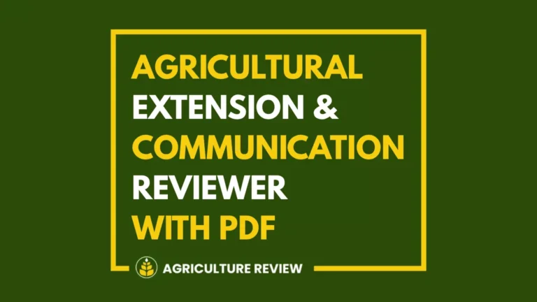 Agricultural Extension & Communication Board Exam Reviewer, 100 Questions With Free PDF