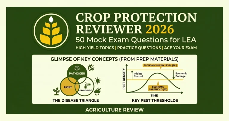 Crop Protection Reviewer 2026: 50 Mock Exam Questions for LEA