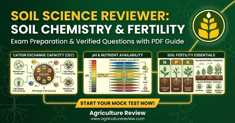 Soil Science Reviewer: Soil Chemistry & Fertility Questions With PDF