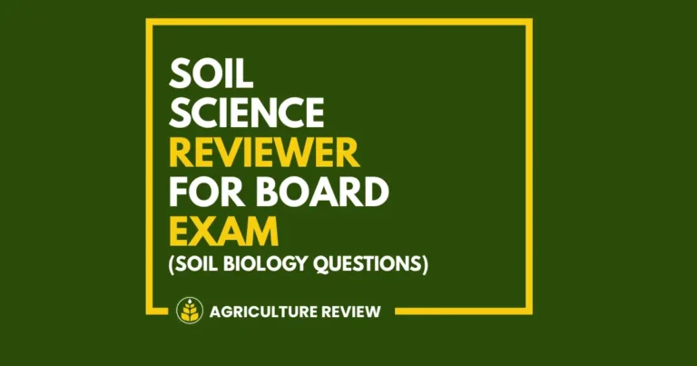 Soil Science Reviewer, 50 Questions From Soil Biology With Free PDF