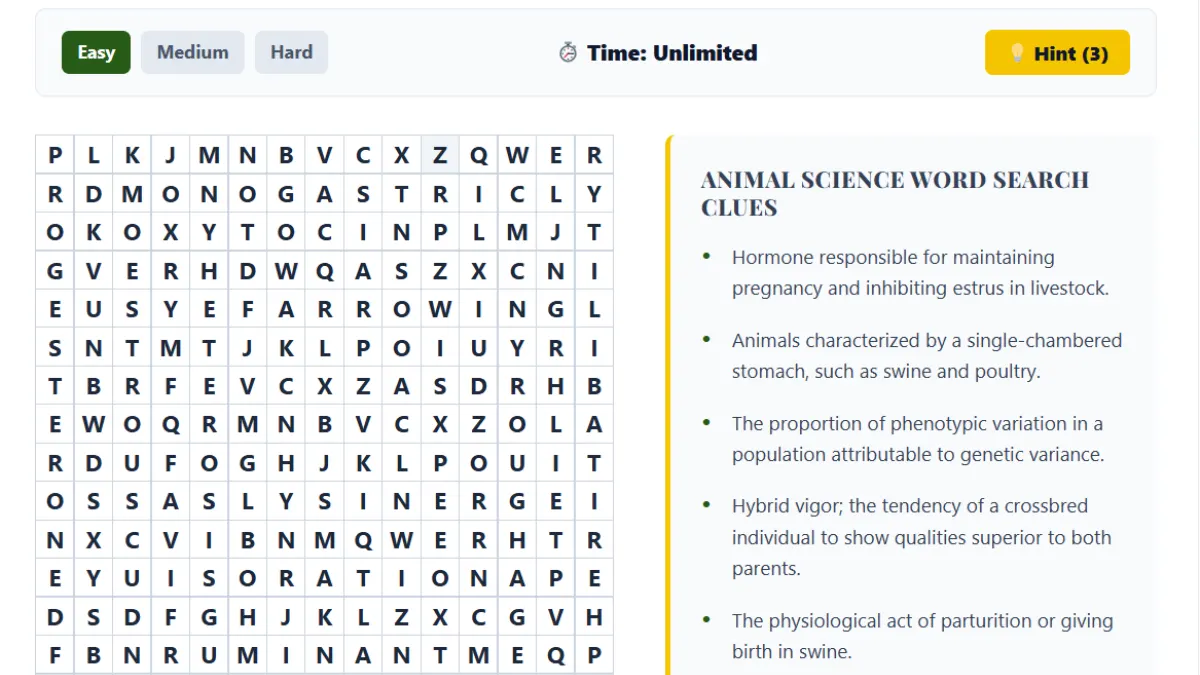 animal-science-word-search-puzzle